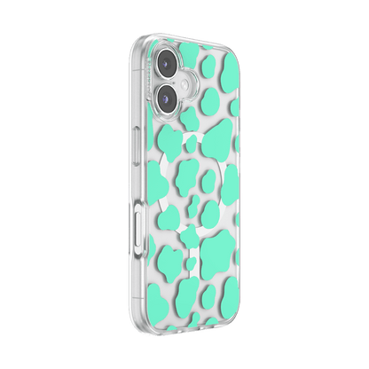 Turquoise Cow Cow — iPhone 16 MagSafe Case - US 58481