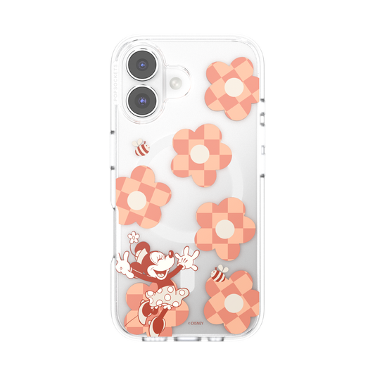 Minnie Checkered Flower — iPhone 16 MagSafe Case - US 98297