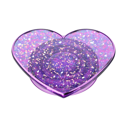 Iridescent Confetti Dreamy Heart — Adhesive PopGrip - US 90615
