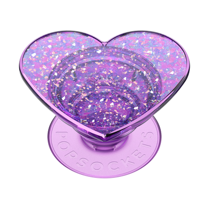 Iridescent Confetti Dreamy Heart — Adhesive PopGrip - US 18240