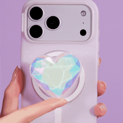 Iridescent Crystal Heart — MagSafe PopGrip - US 77822