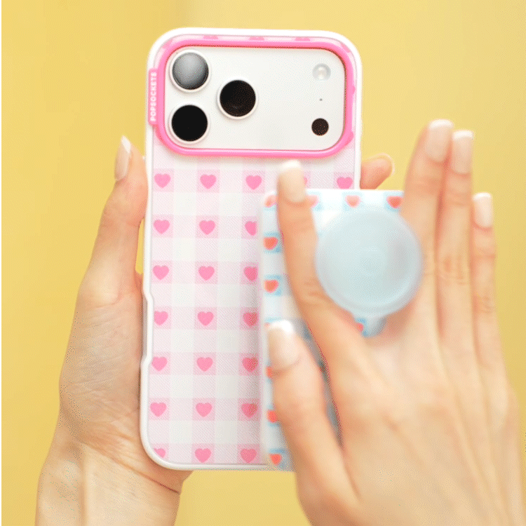 Blush Gingham — iPhone 14 Plus MagSafe Case - US 24101