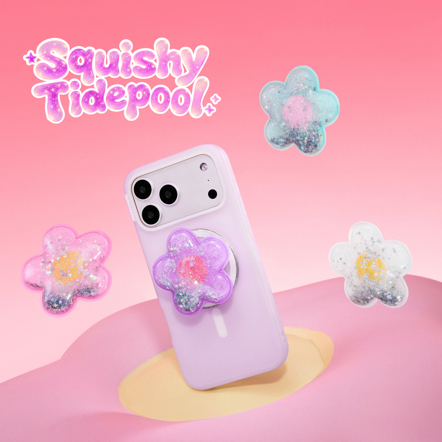 Tidepool Squishy Daisy Pink — MagSafe PopGrip - US 52612