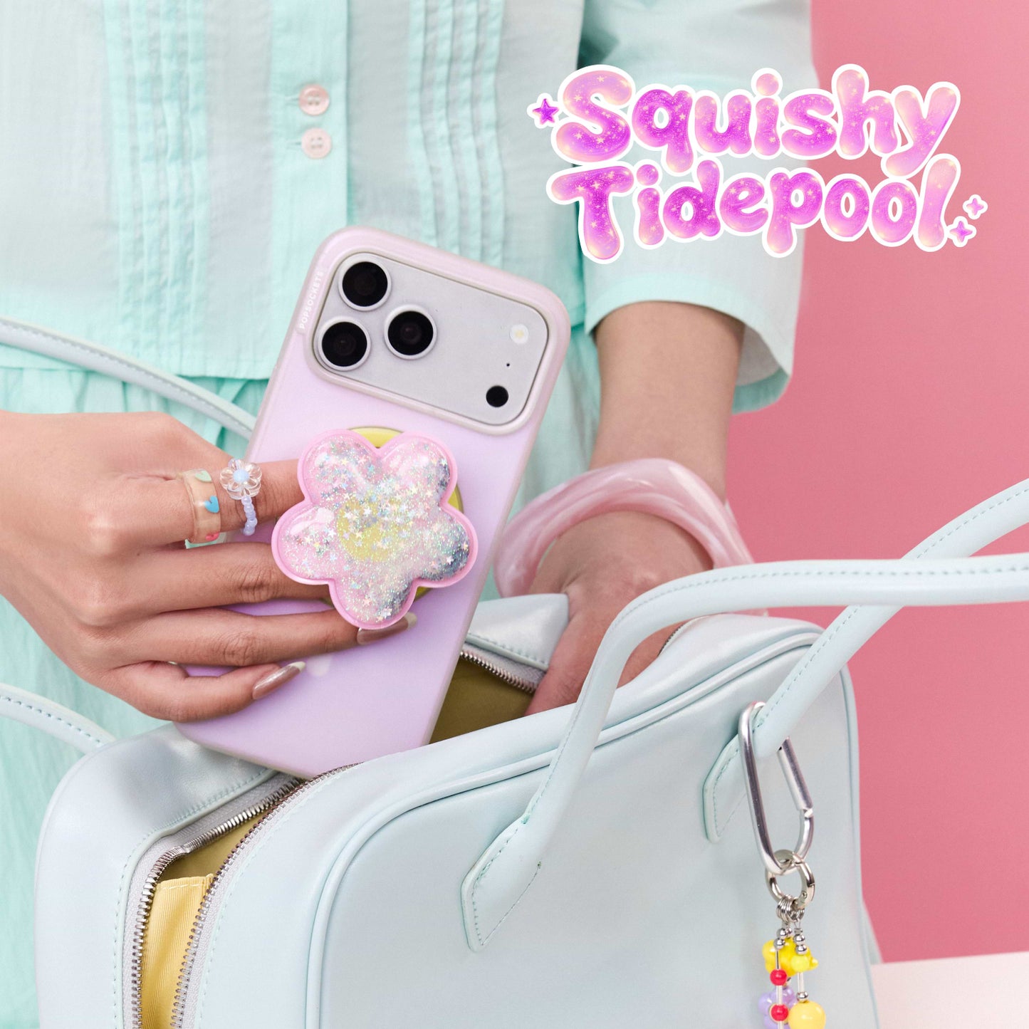 Tidepool Squishy Daisy Pink — MagSafe PopGrip - US 86631