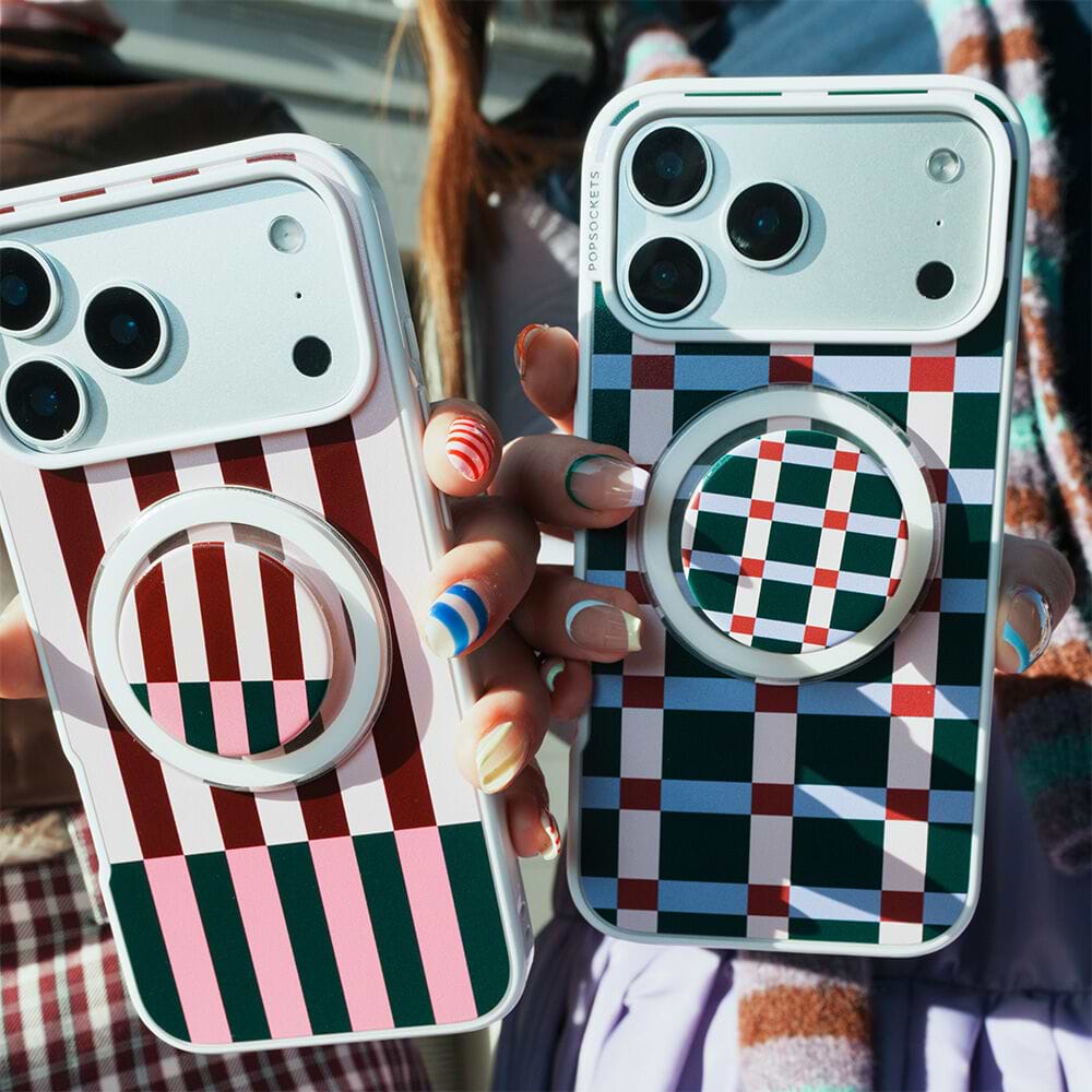 Pop of Pink Stripe — iPhone 13 Pro Max MagSafe Case - US 75657