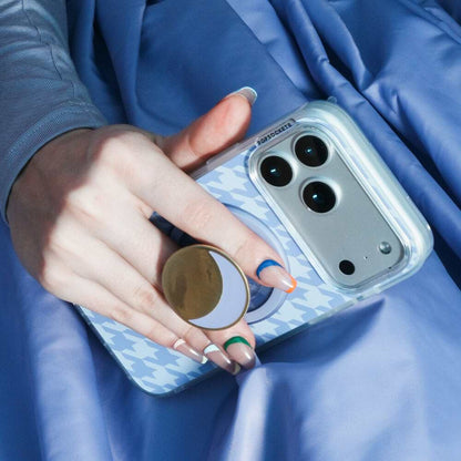 Lilac Houndstooth — iPhone 14 Pro MagSafe Case - US 40929