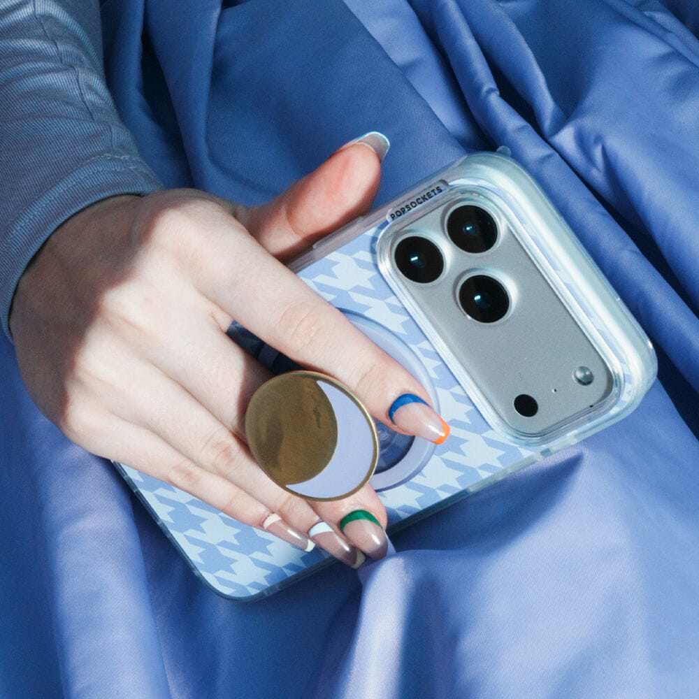 Lilac Houndstooth — iPhone 15 MagSafe Case - US 94538