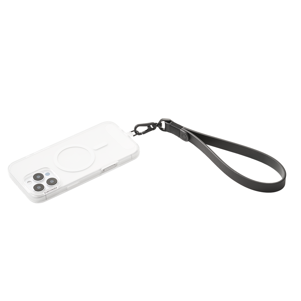 Vegan Leather Black — Phone Wristlet - US 31950