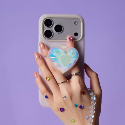 Iridescent Crystal Heart — MagSafe PopGrip - US 02520