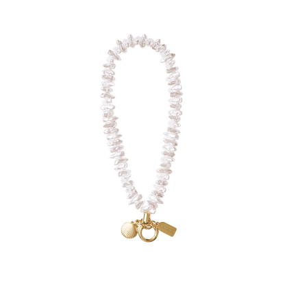 Coral Pearl Clam Charm — Phone Wristlet - US 56168