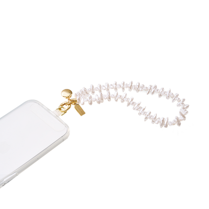 Coral Pearl Clam Charm — Phone Wristlet - US 56168